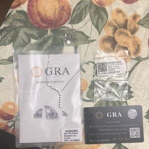 Silver Moissanite Necklace